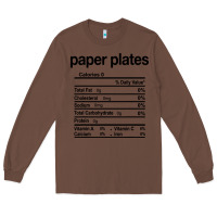Chestnut paper plates nutrition facts funny thanksgiving christmas Long Sleeve Tee - artisFamous