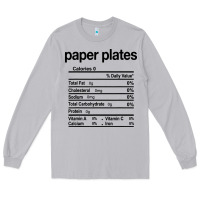 Moon Dust paper plates nutrition facts funny thanksgiving christmas Long Sleeve Tee - artisFamous