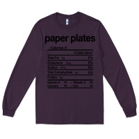 Plum paper plates nutrition facts funny thanksgiving christmas Long Sleeve Tee - artisFamous