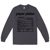 Smoke paper plates nutrition facts funny thanksgiving christmas Long Sleeve Tee - artisFamous