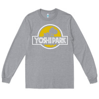 Heather Grey yoshi park Long Sleeve Tee - artisFamous