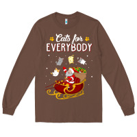 Chestnut cats for everybody cat christmas ugly christmas sweatshirt Long Sleeve Tee - artisFamous
