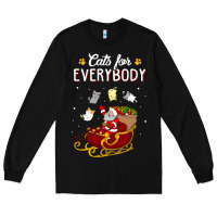 Black cats for everybody cat christmas ugly christmas sweatshirt Long Sleeve Tee - artisFamous