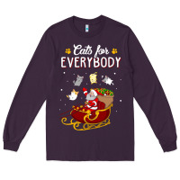 Plum cats for everybody cat christmas ugly christmas sweatshirt Long Sleeve Tee - artisFamous