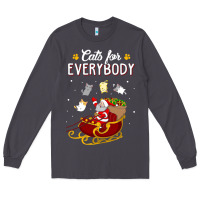Cats For Everybody Cat Christmas Ugly Christmas Sweatshirt Long Sleeve Tee | Teevron