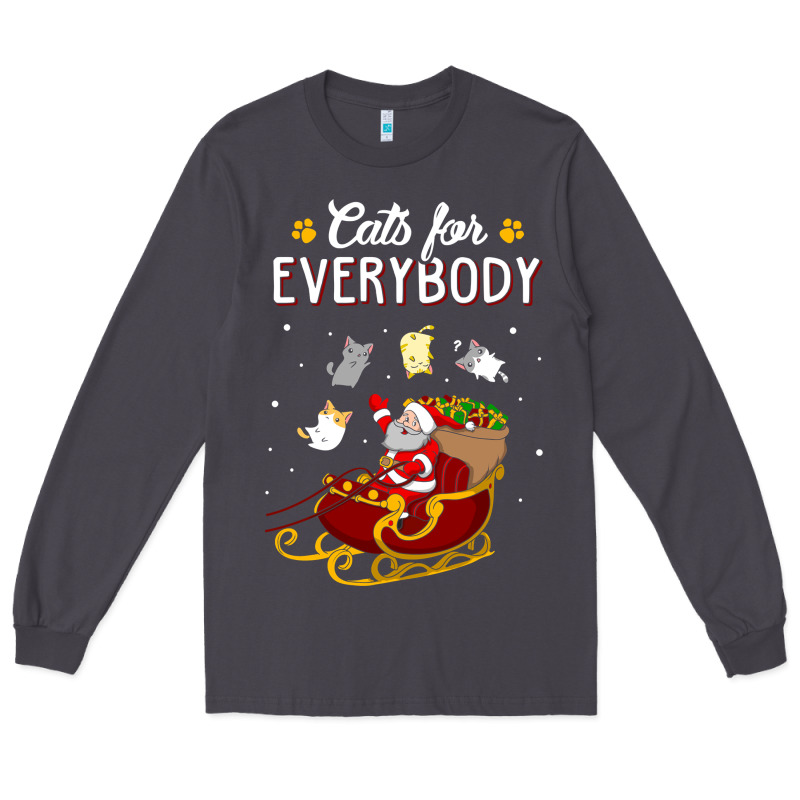 Cats For Everybody Cat Christmas Ugly Christmas Sweatshirt Long Sleeve Tee by artisFamous | Teevron