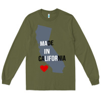 Army Green made in california Long Sleeve Tee - artisFamous