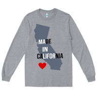 Heather Grey made in california Long Sleeve Tee - artisFamous