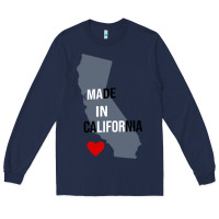 Navy made in california Long Sleeve Tee - artisFamous