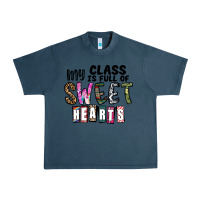 Midnight Navy my class ısfull of sweet hearts Urban Heavy Tee - CowhideDigitalArt