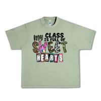 Oil Green my class ısfull of sweet hearts Urban Heavy Tee - CowhideDigitalArt