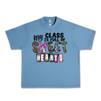 Pebble Blue my class ısfull of sweet hearts Urban Heavy Tee - CowhideDigitalArt