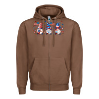 Chestnut 4th of july gnomes libbey glass Zipper Hoodie - RanaPortraitStore