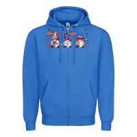 4th Of July Gnomes Libbey Glass Zipper Hoodie | Teevron