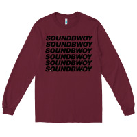 Burgundy soundbwoy Long Sleeve Tee - artisFamous