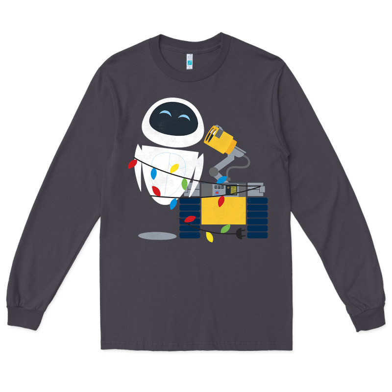Wall E Eve Christmas Light Wrap Graphic T Shirt Long Sleeve Tee by artisFamous | Teevron