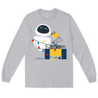 Moon Dust wall e eve christmas light wrap graphic t shirt Long Sleeve Tee - artisFamous
