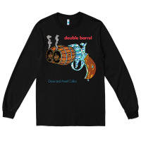 Black Double Barrel Long Sleeve Tee - artisFamous