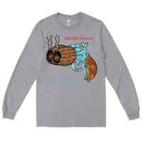 Heather Grey Double Barrel Long Sleeve Tee - artisFamous