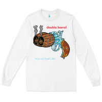 White Double Barrel Long Sleeve Tee - artisFamous