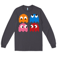 Smoke pacman ghosts cool retro 80s Long Sleeve Tee - artisFamous