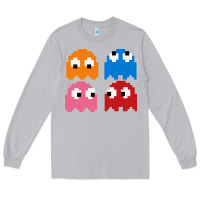 Moon Dust pacman ghosts cool retro 80s Long Sleeve Tee - artisFamous