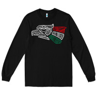 Black mexico flag Long Sleeve Tee - artisFamous