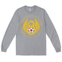Heather Grey mighty eighth   8th air force Long Sleeve Tee - artisFamous