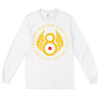 White mighty eighth   8th air force Long Sleeve Tee - artisFamous
