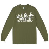 Army Green motocross motocicleta evolución offroad Long Sleeve Tee - artisFamous