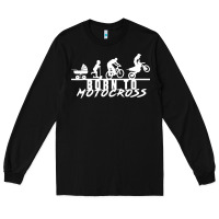 Black motocross motocicleta evolución offroad Long Sleeve Tee - artisFamous