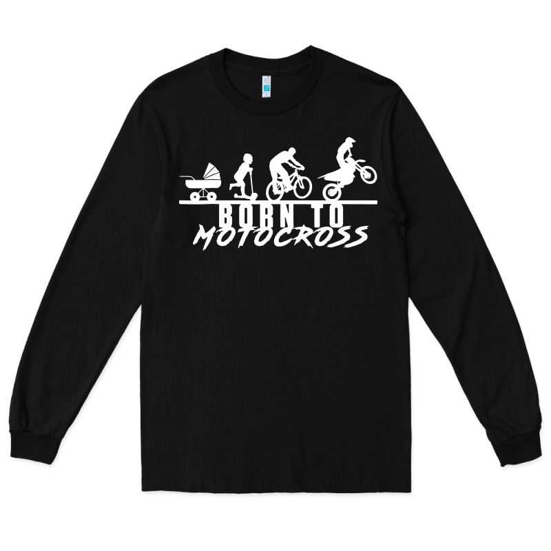 Motocross Motocicleta Evolución Offroad Long Sleeve Tee by artisFamous | Teevron