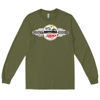 Army Green daytona speedway Long Sleeve Tee - artisFamous