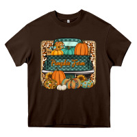 Chocolate Brown pumpkin farm truck Heavy Core Tee - Jasminsmagicworld