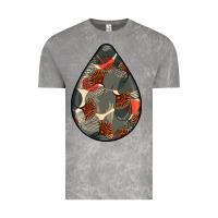 Cloud Rock african fabric pattern teardrop earrings Vintage Tee - BundleAndBundleShop