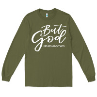 Army Green but god imajes Long Sleeve Tee - artisFamous