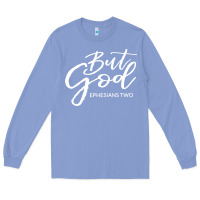Colony Blue but god imajes Long Sleeve Tee - artisFamous