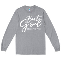 Heather Grey but god imajes Long Sleeve Tee - artisFamous