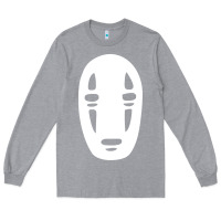 Heather Grey noface spirited away halloween Long Sleeve Tee - artisFamous