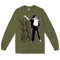 Army Green Michael Jackson Long Sleeve Tee - artisFamous