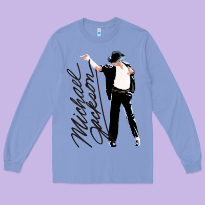 Michael Jackson Long Sleeve Tee Designed By Artisfamous