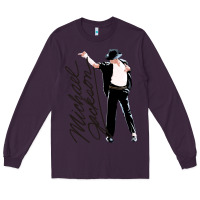 Plum Michael Jackson Long Sleeve Tee - artisFamous