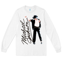 White Michael Jackson Long Sleeve Tee - artisFamous