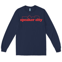 Navy speaker city Long Sleeve Tee - artisFamous