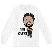 White Ice Cube Long Sleeve Tee - artisFamous