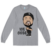 Heather Grey Ice Cube Long Sleeve Tee - artisFamous