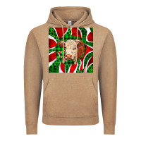 Vintage Coffee christmas hereford cow face Vintage Hoodie - LillyAllenDesigns