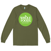 Army Green Whole Foods Market Long Sleeve Tee - artisFamous