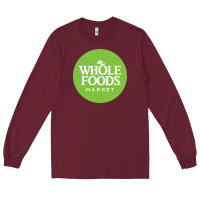 Burgundy Whole Foods Market Long Sleeve Tee - artisFamous