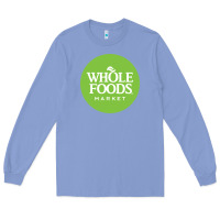 Colony Blue Whole Foods Market Long Sleeve Tee - artisFamous